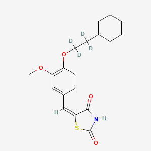 5-[[4-(2-Cyclohexylethoxy)-3-methoxyphenyl]methylene]-2,4-thiazolidinedione-d4