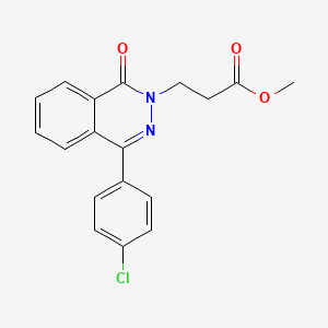 molecular formula C18H15ClN2O3 B5865095 Methyl 3-(4-(4-chlorophenyl)-1-oxophthalazin-2(1H)-yl)propanoate 