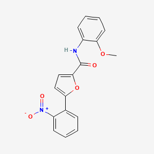 molecular formula C18H14N2O5 B5865101 N-(2-methoxyphenyl)-5-(2-nitrophenyl)furan-2-carboxamide 