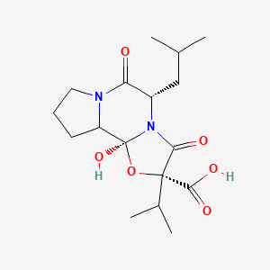 (2R,5S,10aS,10bS)-Octahydro-10b-hydroxy-5-isobutyl-2-isopropyl-3,6-dioxo-8H-oxazolo[3,2-a]pyrrolo[2,1-c]pyrazine-2-carboxylic Acid