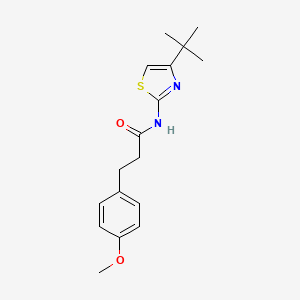 molecular formula C17H22N2O2S B5865218 N-(4-TERT-BUTYL-13-THIAZOL-2-YL)-3-(4-METHOXYPHENYL)PROPANAMIDE 