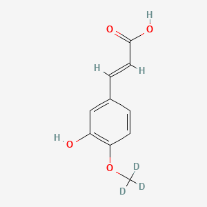 molecular formula C10H10O4 B586539 3-Hydroxy-4-methoxycinnamic Acid-d3 (Isoferulic Acid-d3) CAS No. 1028203-97-5