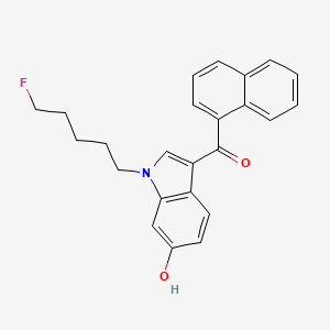 molecular formula C24H22FNO2 B586543 [1-(5-fluoropentyl)-6-hydroxyindol-3-yl]-naphthalen-1-ylmethanone CAS No. 1427521-35-4