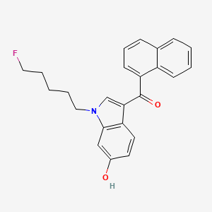 molecular formula C24H22FNO2 B586543 AM2201 6-hydroxyindole metabolite CAS No. 1427521-35-4