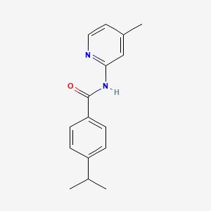 molecular formula C16H18N2O B5865432 N-(4-methylpyridin-2-yl)-4-propan-2-ylbenzamide CAS No. 433316-03-1