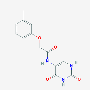 molecular formula C13H13N3O4 B5865443 N-(2,4-dioxo-1H-pyrimidin-5-yl)-2-(3-methylphenoxy)acetamide 