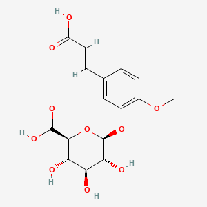 molecular formula C16H18O10 B586548 Isoferulic acid 3-O-glucuronide CAS No. 1065272-10-7