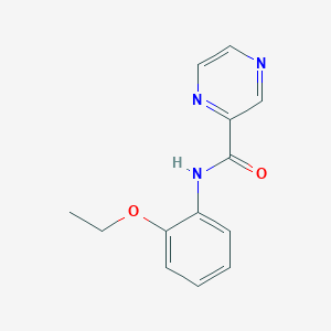 molecular formula C13H13N3O2 B5865516 N-(2-ethoxyphenyl)pyrazine-2-carboxamide 