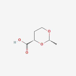 molecular formula C6H10O4 B586555 (2S,4S)-2-methyl-1,3-dioxane-4-carboxylic acid CAS No. 158817-45-9