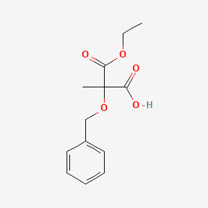 3-Ethoxy-2-methyl-3-oxo-2-phenylmethoxypropanoic acid