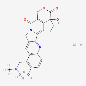 molecular formula C23H24ClN3O5 B586562 Topotecan-d6 Hydrochloride CAS No. 1044746-98-6