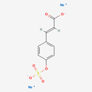 molecular formula C9H6Na2O6S B586567 p-Coumaric Acid 4-O-Sulfate Disodium Salt CAS No. 308338-96-7