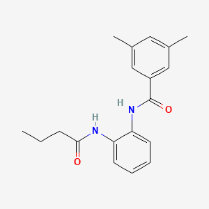 molecular formula C19H22N2O2 B5865730 N-[2-(butanoylamino)phenyl]-3,5-dimethylbenzamide 