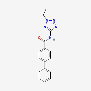 molecular formula C16H15N5O B5865754 N-(2-ethyl-2H-tetrazol-5-yl)biphenyl-4-carboxamide 