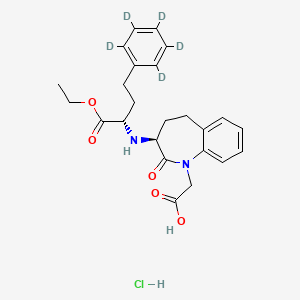 molecular formula C24H29ClN2O5 B586578 Benazepril-d5 Hydrochloride 