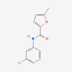molecular formula C12H10ClNO2 B5865794 N-(3-chlorophenyl)-5-methylfuran-2-carboxamide 