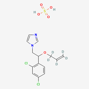 molecular formula C14H16Cl2N2O5S B586582 Imazalil-d5 Sulfate CAS No. 1398065-92-3