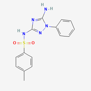 molecular formula C15H15N5O2S B5865861 N-(5-amino-1-phenyl-1,2,4-triazol-3-yl)-4-methylbenzenesulfonamide 