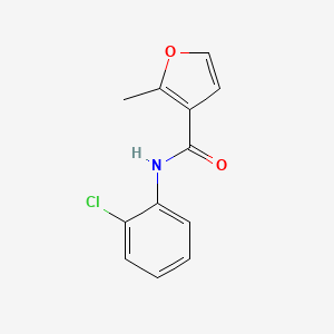 molecular formula C12H10ClNO2 B5865887 N-(2-chlorophenyl)-2-methylfuran-3-carboxamide 