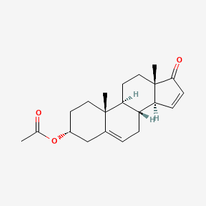 (3alpha)-17-Oxoandrosta-5,15-dien-3-yl acetate