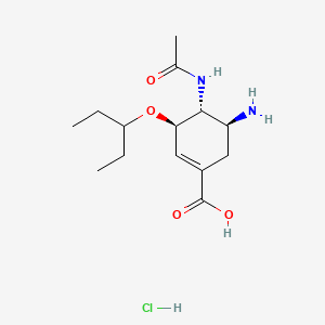 molecular formula C14H25ClN2O4 B586592 Oseltamivir Acid Hydrochloride CAS No. 1415963-60-8