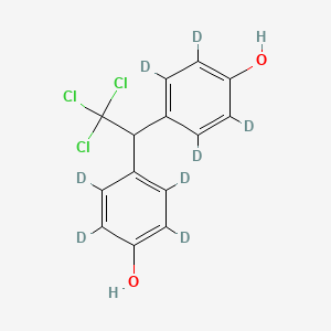 molecular formula C14H11Cl3O2 B586597 2,2-Bis(4-hydroxyphenyl)-1,1,1-trichloroethane-d8 (Major) CAS No. 1794780-53-2