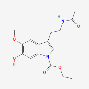 molecular formula C16H20N2O5 B586599 N-Carboxylate-6-hydroxy Melatonin Ethyl Ester CAS No. 1391052-08-6
