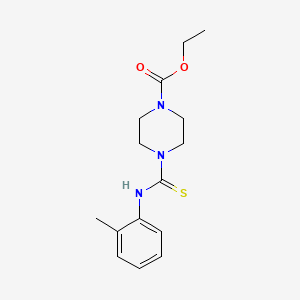 molecular formula C15H21N3O2S B5865993 Ethyl 4-(o-tolylcarbamothioyl)piperazine-1-carboxylate 