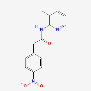 molecular formula C14H13N3O3 B5866139 N-(3-methylpyridin-2-yl)-2-(4-nitrophenyl)acetamide 