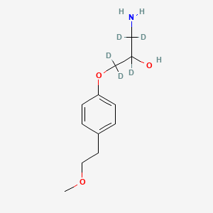 molecular formula C12H19NO3 B586617 N-Desisopropyl Metoprolol-d5 CAS No. 1794979-77-3