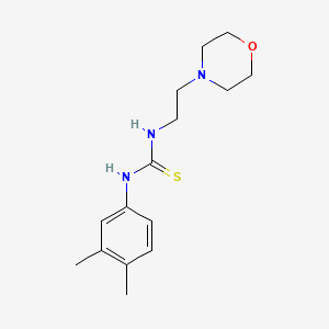 molecular formula C15H23N3OS B5866172 N-(3,4-DIMETHYLPHENYL)-N'-(2-MORPHOLINOETHYL)THIOUREA 