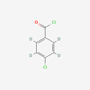 molecular formula C7H4Cl2O B586626 4-Chlorobenzoyl-D4 chloride CAS No. 87367-51-9