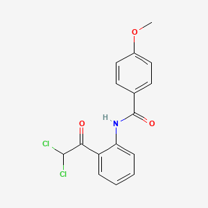 N-[2-(Dichloroacetyl)phenyl]-4-methoxybenzamide