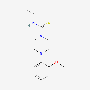 molecular formula C14H21N3OS B5866421 N-ethyl-4-(2-methoxyphenyl)piperazine-1-carbothioamide 