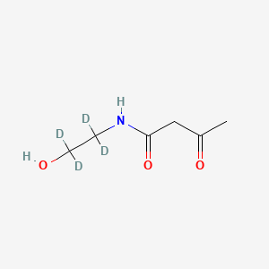 molecular formula C6H11NO3 B586643 beta-(N-Acetoacetylamino)ethanol-d4 CAS No. 1794960-21-6