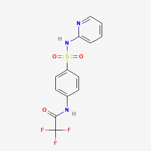 molecular formula C13H10F3N3O3S B5866550 2,2,2-trifluoro-N-{4-[(pyridin-2-yl)sulfamoyl]phenyl}acetamide 