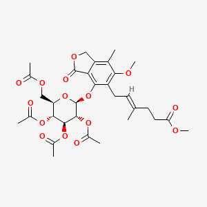 molecular formula C32H40O15 B586656 Mycophenolic Acid Methyl Ester Phenolic 6-(2,3,4,6-tetra-O-Acetyl-|A-D-glucoside) CAS No. 1186295-42-0
