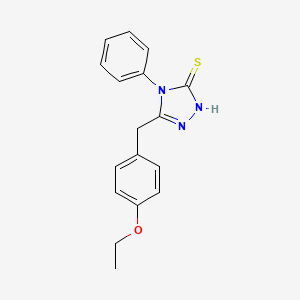 molecular formula C17H17N3OS B5866567 3-[(4-ethoxyphenyl)methyl]-4-phenyl-1H-1,2,4-triazole-5-thione 