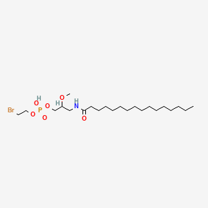B586661 rac-3-Hexadecanamido-2-methoxy-1-(2-bromoethoxyphosphoryl)propanol CAS No. 146474-84-2
