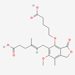 molecular formula C22H28O8 B586662 霉酚酸羧丁氧基醚 CAS No. 931407-27-1