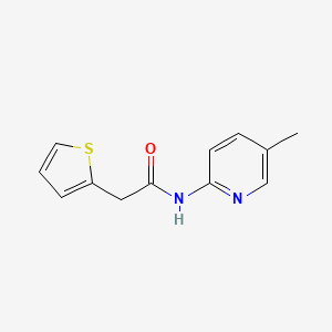 molecular formula C12H12N2OS B5866689 N-(5-methylpyridin-2-yl)-2-(thiophen-2-yl)acetamide 