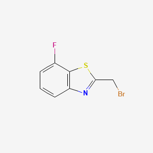 molecular formula C8H5BrFNS B586673 2-(Bromomethyl)-7-fluorobenzo[d]thiazole CAS No. 143163-71-7