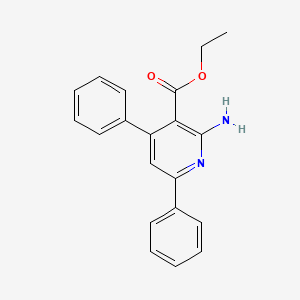 molecular formula C20H18N2O2 B5866742 Ethyl 2-amino-4,6-diphenylpyridine-3-carboxylate 