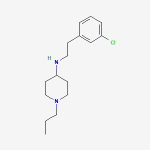molecular formula C16H25ClN2 B5866783 N-[2-(3-chlorophenyl)ethyl]-1-propylpiperidin-4-amine 