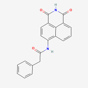 molecular formula C20H14N2O3 B5866897 N-(1,3-dioxo-2,3-dihydro-1H-benzo[de]isoquinolin-6-yl)-2-phenylacetamide 