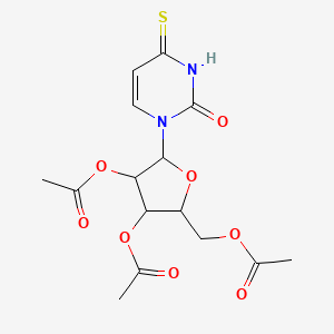 molecular formula C15H15N2O11S-3 B586696 [3,4-Diacetyloxy-5-(2-oxo-4-sulfanylidenepyrimidin-1-yl)oxolan-2-yl]methyl acetate CAS No. 55003-25-3