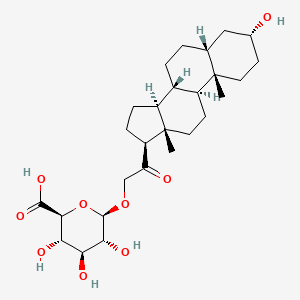 molecular formula C27H42O9 B586697 Tetrahydro 11-Deoxycorticosterone 21- CAS No. 56162-37-9