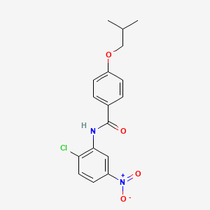 molecular formula C17H17ClN2O4 B5866992 N-(2-chloro-5-nitrophenyl)-4-(2-methylpropoxy)benzamide 