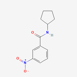 molecular formula C12H14N2O3 B5867006 N-cyclopentyl-3-nitrobenzamide 