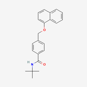 molecular formula C22H23NO2 B5867043 N~1~-(TERT-BUTYL)-4-[(1-NAPHTHYLOXY)METHYL]BENZAMIDE 